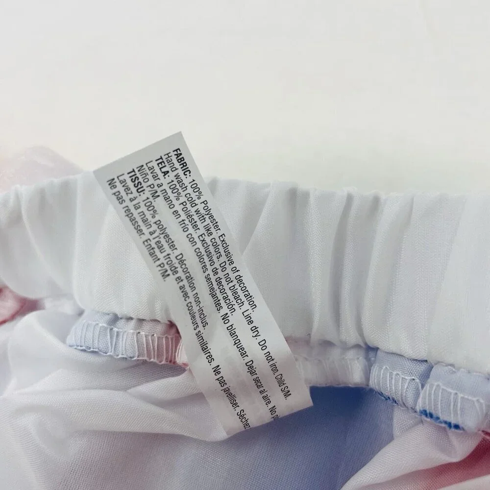 Child Size S/M Patriotic Red White Blue‎ Americana Mesh Tutu Play Halloween 426